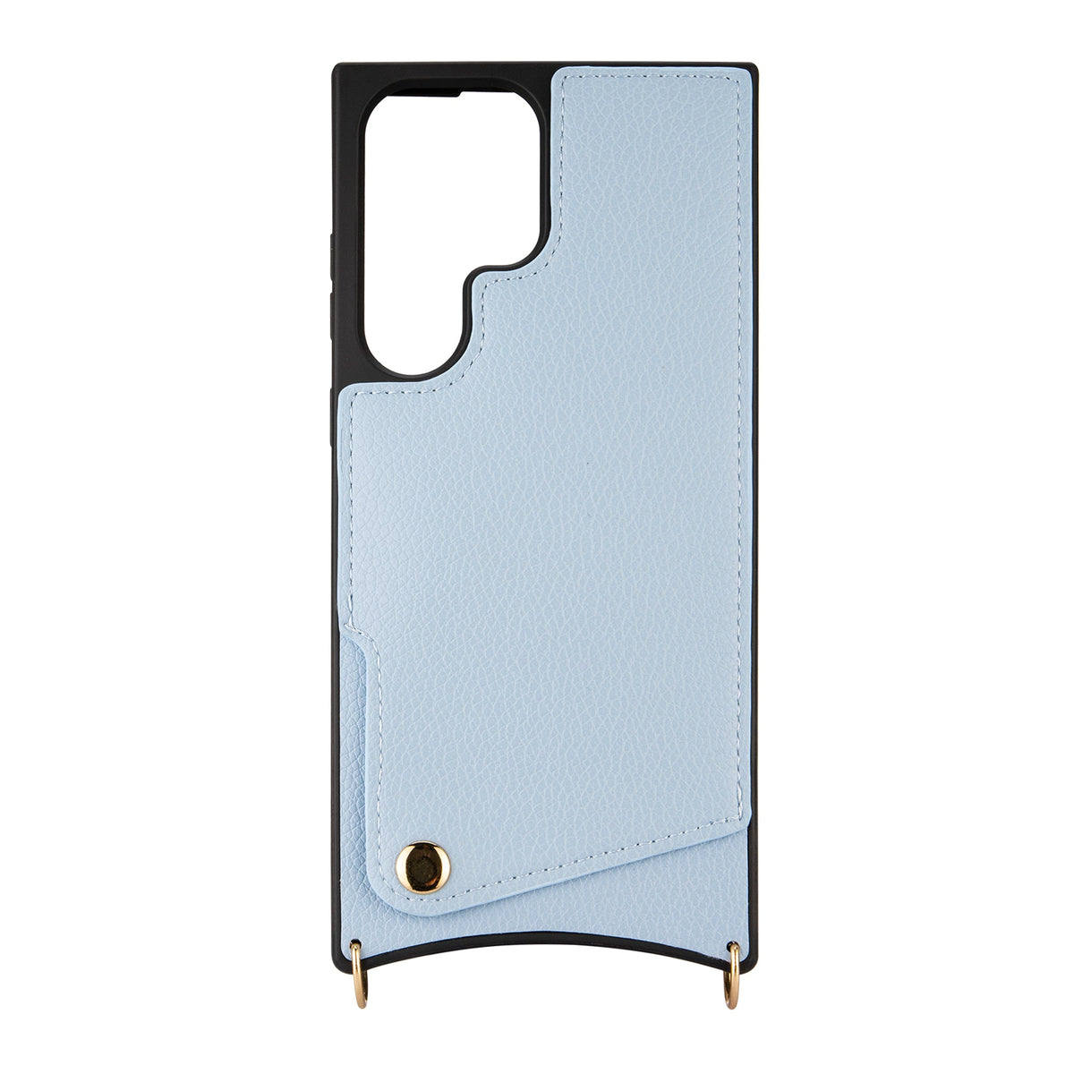 Coque Samsung Galaxy S23 Ultra - Bleu - Étui arrière avec dragonne