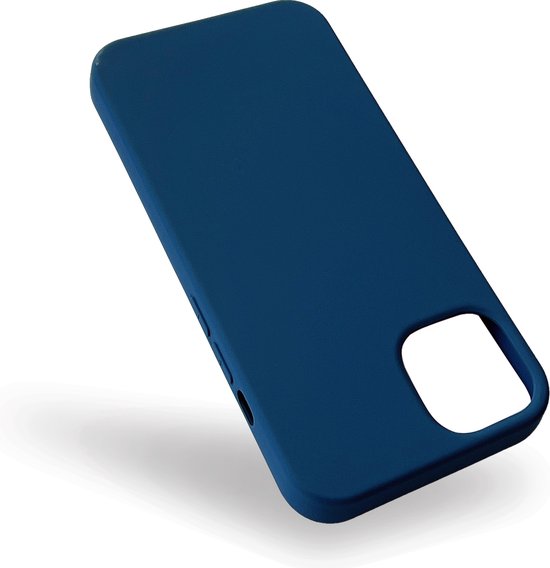 Apple iPhone 14 Case - Dark Blue - Strong Silicone Back Cover
