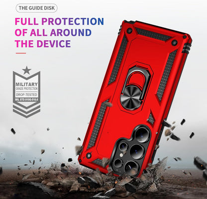 Samsung Galaxy S26 Ultra Hoesje - Rood - Armor Kickstand Back Cover