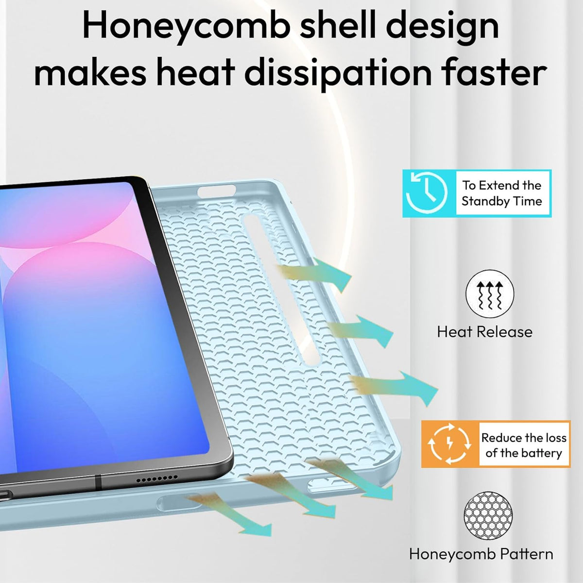 Samsung Galaxy Tab S10 Lite Tablet Case - Light Blue - Smart Cover