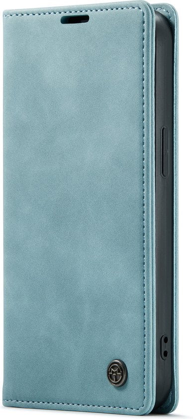 Apple iPhone 13 Pro Hoesje - Aqua Blue - Dunne Bookcase
