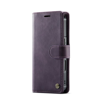 Apple iPhone 17 Case - Dark Purple - Luxury 2-in-1 MagSafe Wallet Case