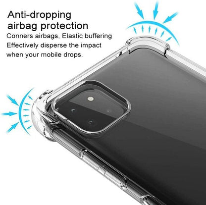 Samsung Galaxy A22 5G Hoesje - Transparant - Anti-Shock Back Cover