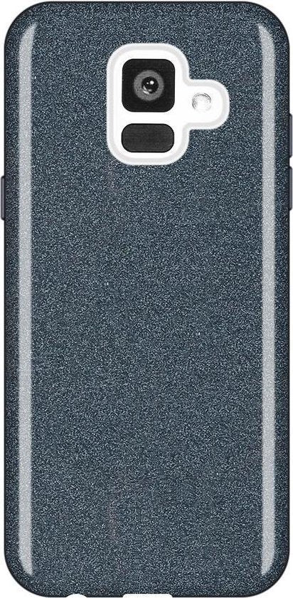 Samsung Galaxy A6 (2018) Hoesje - Zwart - Glitter Back Cover