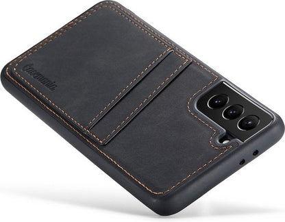 Samsung Galaxy S21 Plus Hoesje - Charcoal Gray - Back Cover met Pasjeshouder