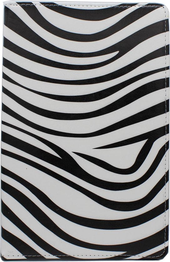 Samsung Galaxy Tab S5e met Print Tablethoes - Draaibare - Zebra Back Cover