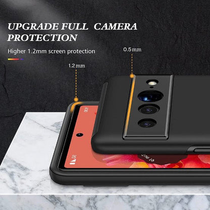 Google Pixel 7 Pro Hoesje - Zwart - Anti-Shock Creative Kickstand Back Cover