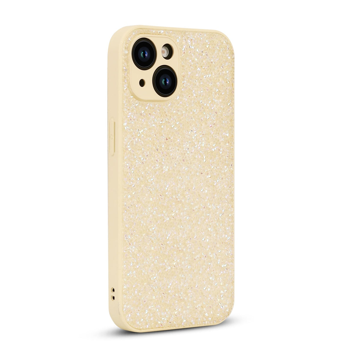 Apple iPhone 14 Hoesje - Goud - Diamant Glitter Back Cover