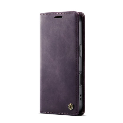 Apple iPhone 17 Hoesje - Dark Purple - Luxe Dunne Bookcase