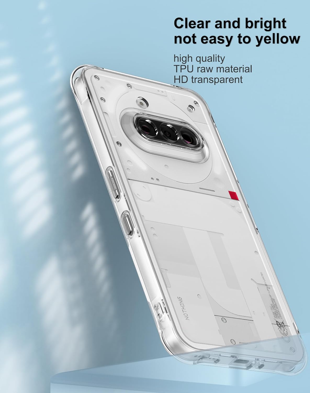 Nothing Phone 3a Hoesje - Transparant - Anti-Shock Back Cover