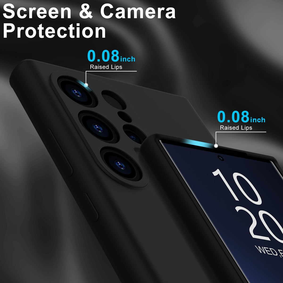 Samsung Galaxy S24 Ultra Hoesje - Zwart - Liquid Siliconen Back Cover