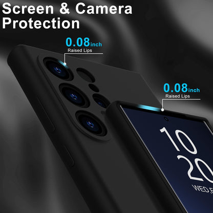 Samsung Galaxy S24 Ultra Hoesje - Zwart - Liquid Siliconen Back Cover