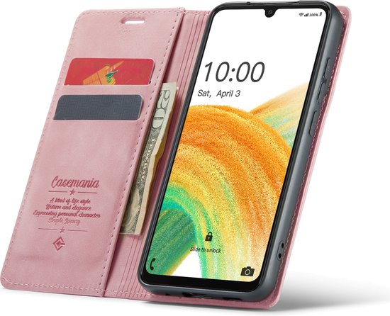 Oppo A17 Hoesje - Pale Pink - Dunne Bookcase