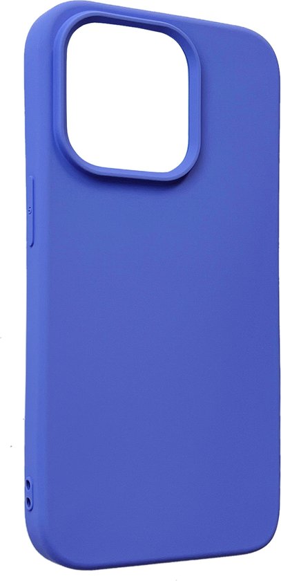 Apple iPhone 14 Pro Hoesje - Paars - Matte Siliconen Back Cover