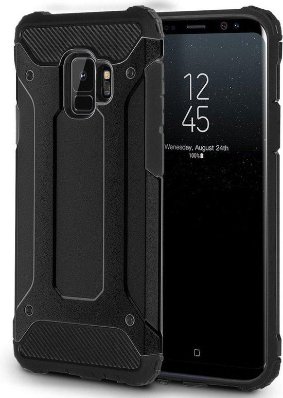 Samsung Galaxy S9 Hoesje - Zwart - Armor Back Cover