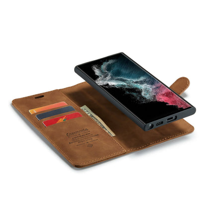 Samsung Galaxy S24 Ultra Hoesje - Sienna Brown - 2 in 1 Bookcase