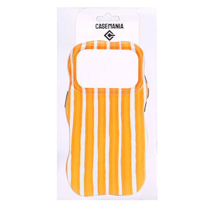 Apple iPhone 17 Pro Case - Orange - Wave Edge Back Cover
