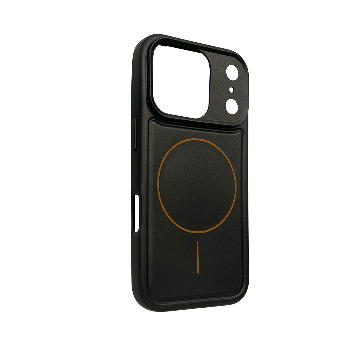 Apple iPhone 17 Pro Hoesje - Metallic Zwart - Matte Siliconen MagSafe Back Cover
