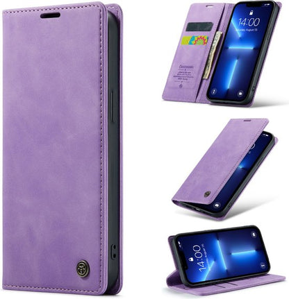 Apple iPhone 13 Hoesje - Bright Lila - Dunne Bookcase
