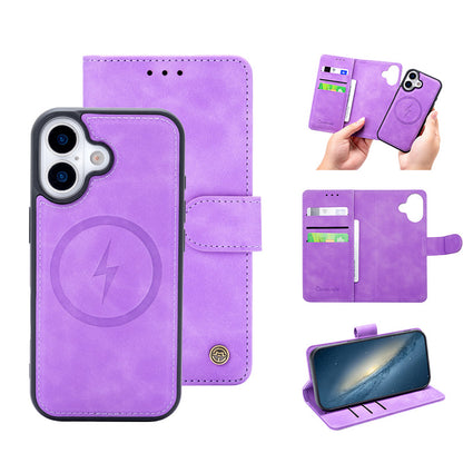 iPhone 17 Hoesje - Bright Lila - 2 in 1 MagSafe Bookcase