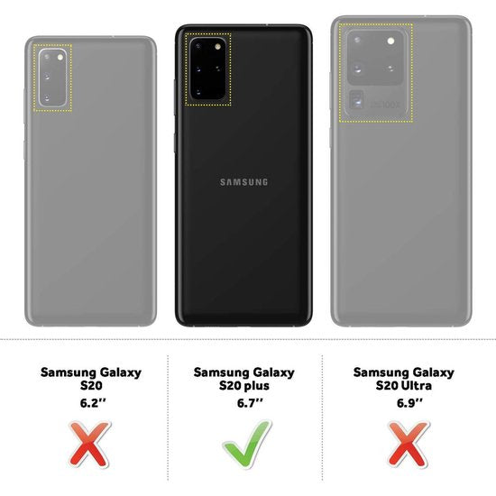 Samsung Galaxy S20 Plus Hülle - Roségold - Glitzer-Luxus-Klapphülle mit Kartenfach und Reißverschluss