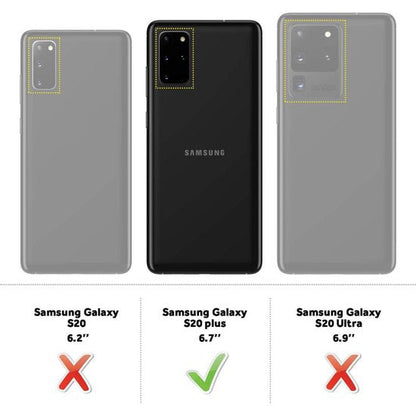 Samsung Galaxy S20 Plus Hülle - Roségold - Glitzer-Luxus-Klapphülle mit Kartenfach und Reißverschluss