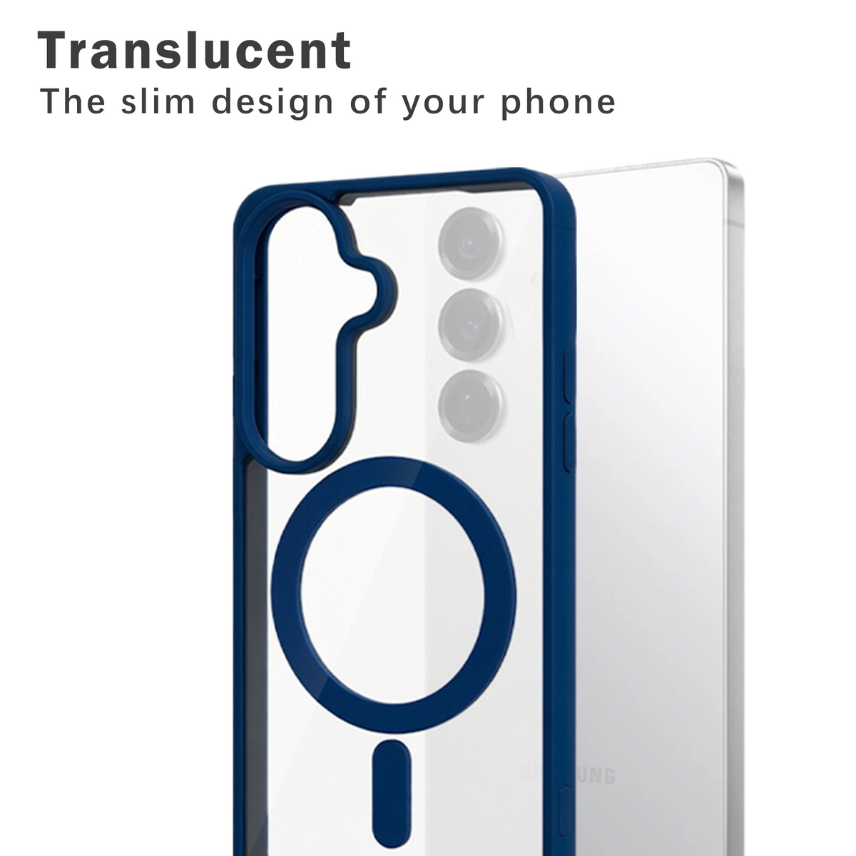 Samsung Galaxy A27 Hoesje - Blauw - Bumper MagSafe Back Cover