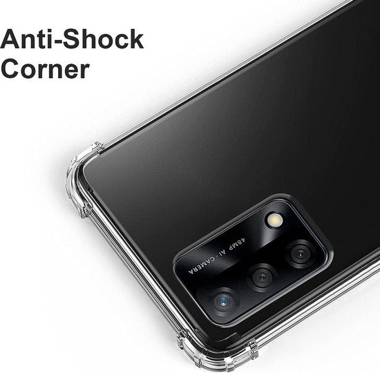 OPPO A74 4G Hoesje - Transparant - Anti-Shock Back Cover
