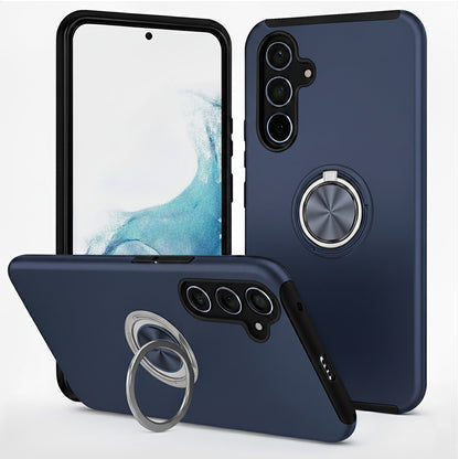 Samsung Galaxy A17 Hülle - Dunkelblau - Armor-Ständer-Backcover