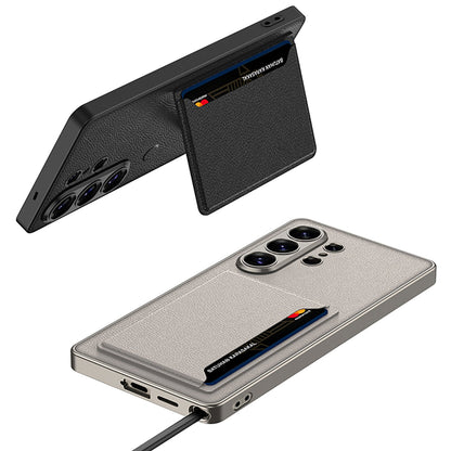 Samsung Galaxy S26 Ultra Hülle - Hellgrau - Ring Kickstand Backcover