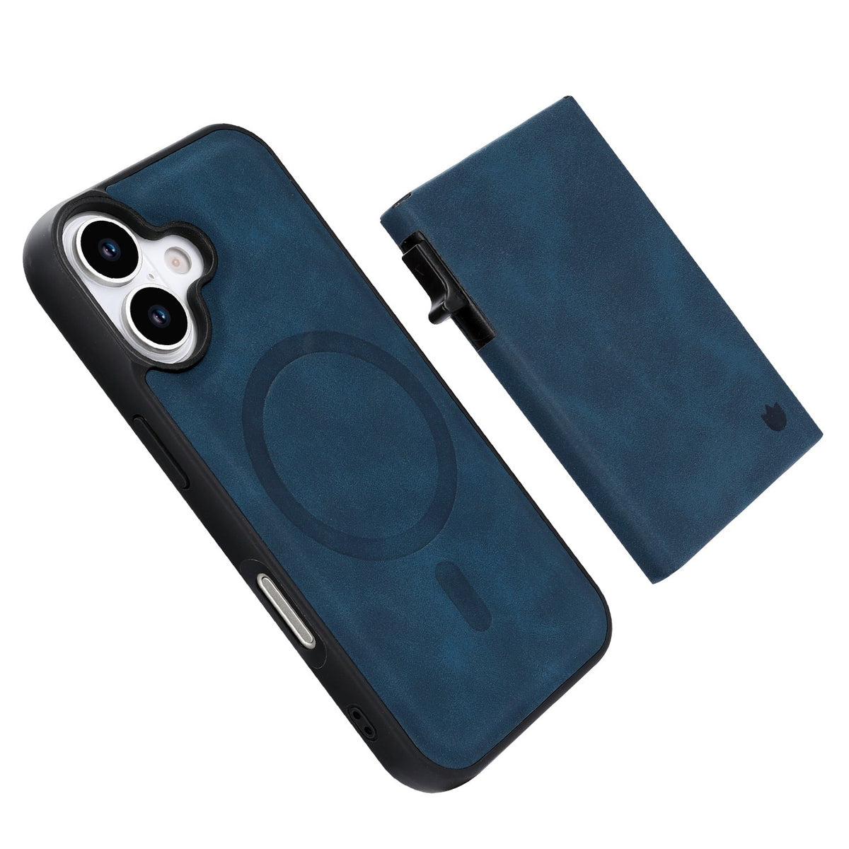 Apple iPhone 17 Case - Navy Blue - MagSafe Back Cover with Pull-Out Card Holder