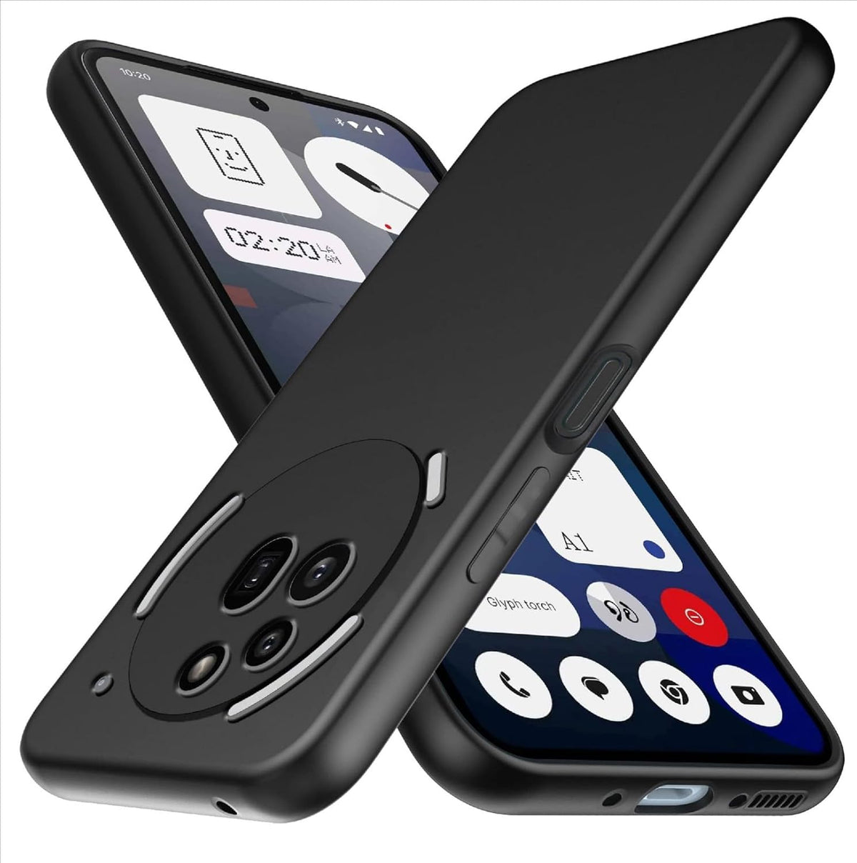 Nothing Phone (3a) Pro Hoesje - Zwart - Siliconen Back Cover