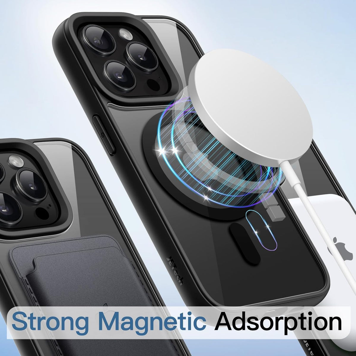 Apple iPhone 15 Pro Max Hoesje - Zwart - Bumper MagSafe Back Cover