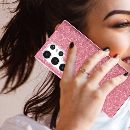 Samsung Galaxy S24 Ultra Case - Pink - Glitter Back Cover