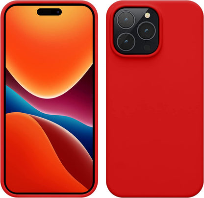 iPhone 14 Pro Hoesje - Rood - Liquid Siliconen Back Cover