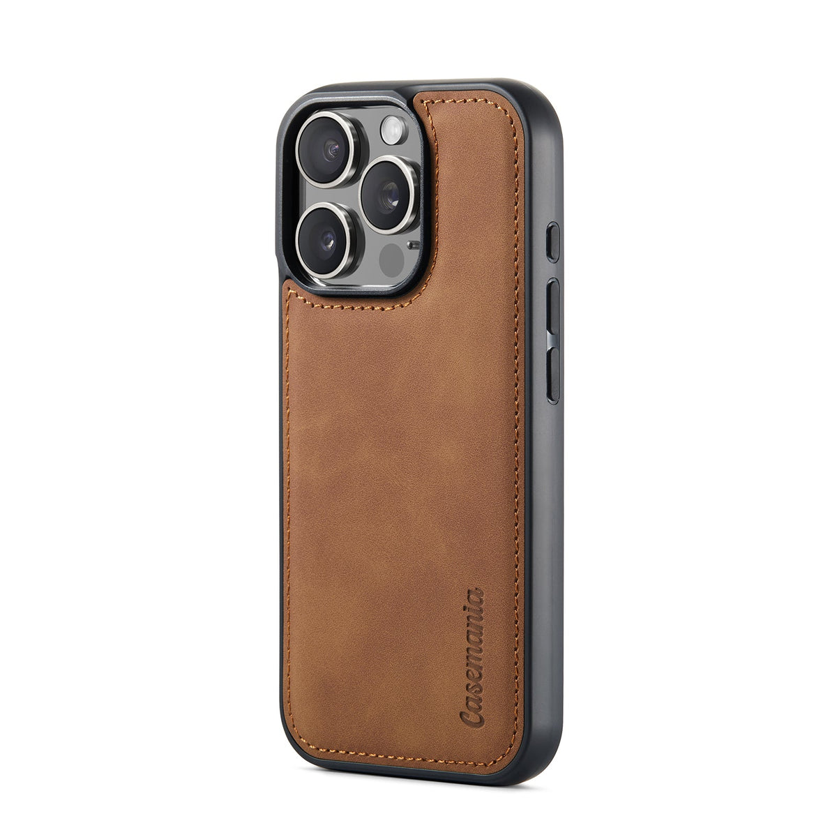 Apple iPhone 16 Pro Hoesje - Sienna Brown - 2 in 1 Bookcase