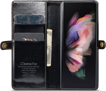 Samsung Galaxy Z Fold 3 Hoesje - Charcoal Gray - Dunne Bookcase