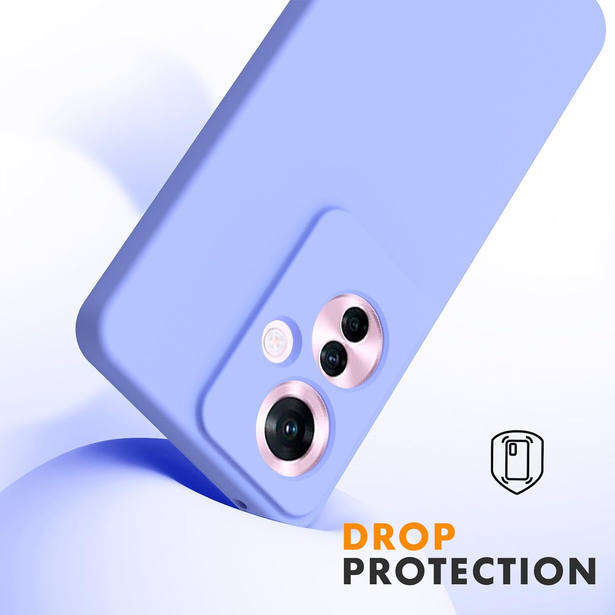 Oppo Reno 11F Hoesje - Paars - Liquid Siliconen Back Cover