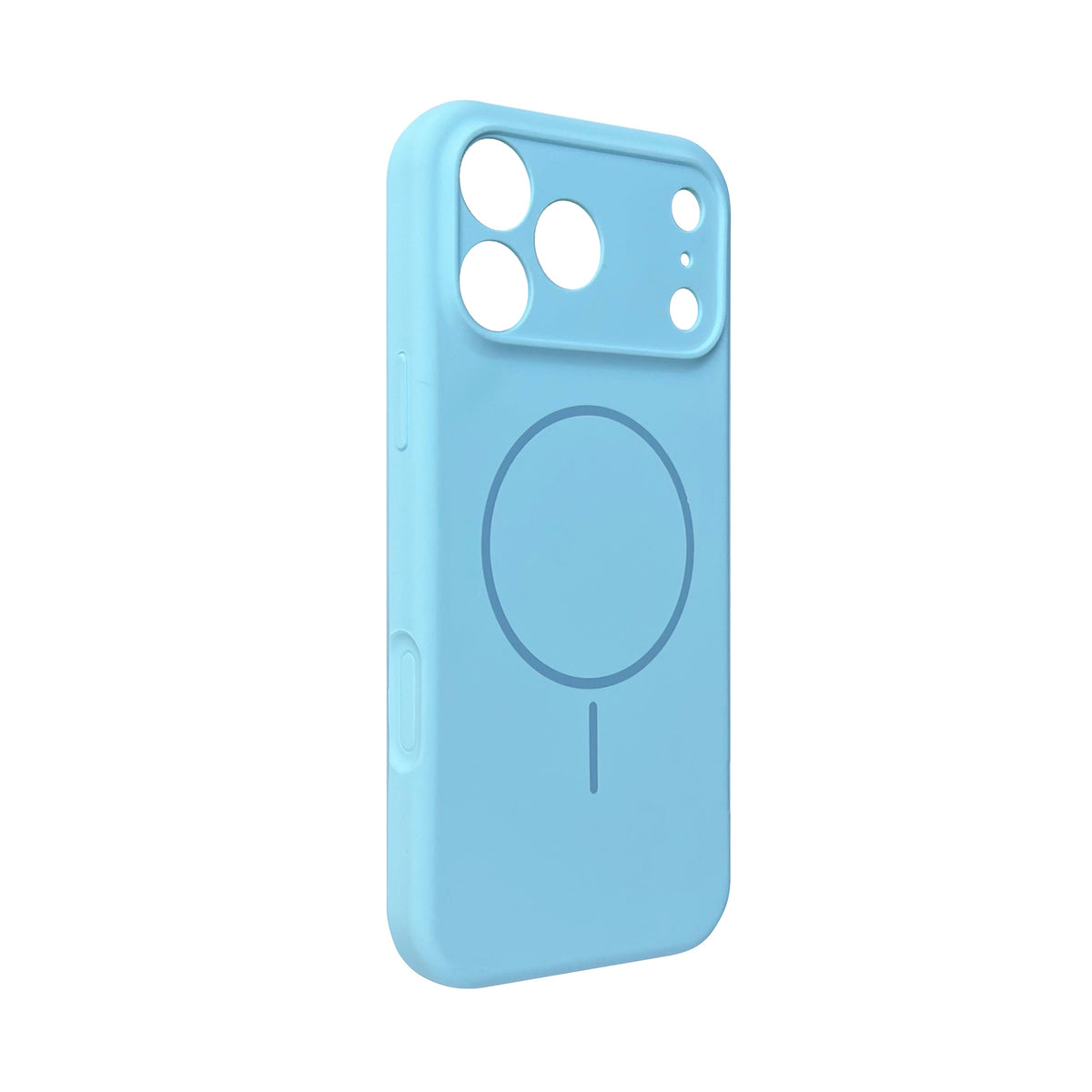 Apple iPhone 18 Pro Max Hoesje - Licht Blauw - Zachte Liquid Siliconen MagSafe Back Cover