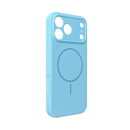 Apple iPhone 18 Pro Max Hoesje - Licht Blauw - Zachte Liquid Siliconen MagSafe Back Cover