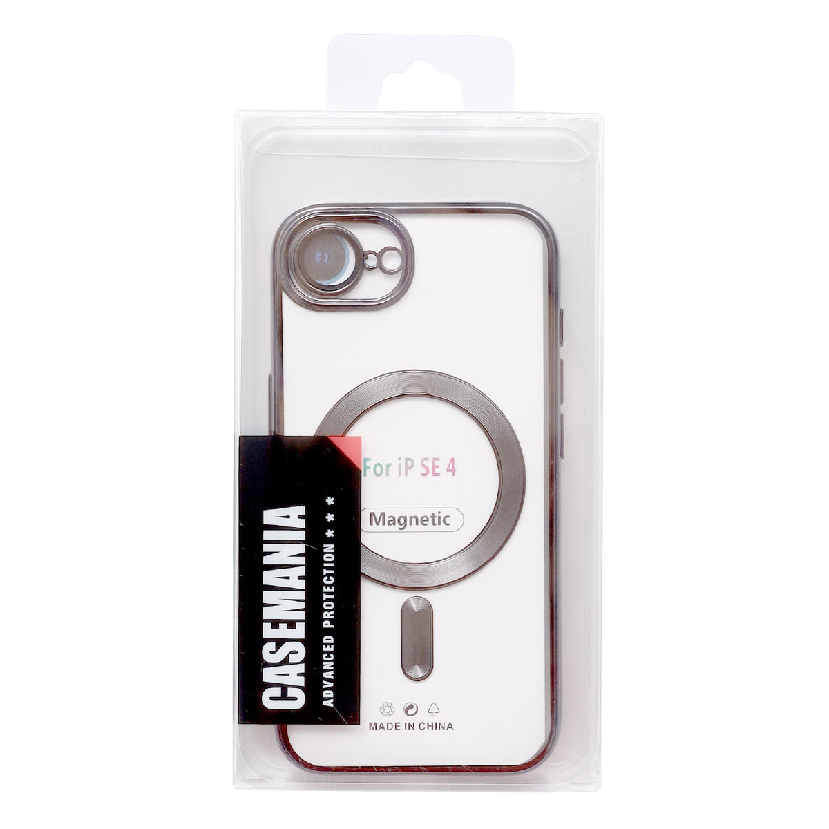 Apple iPhone 16e Hoesje - Zwart - Siliconen MagSafe Back Cover