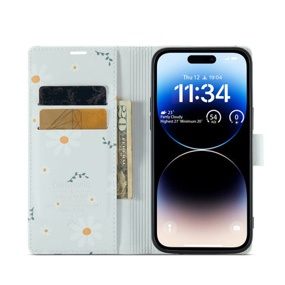 Apple iPhone 14 Pro Max Hoesje - Madeliefje - Print Bookcase