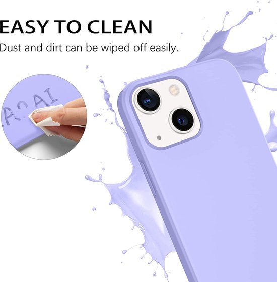 Apple iPhone 14 Pro Hülle - Lila - Silikon-Backcover mit Handykette