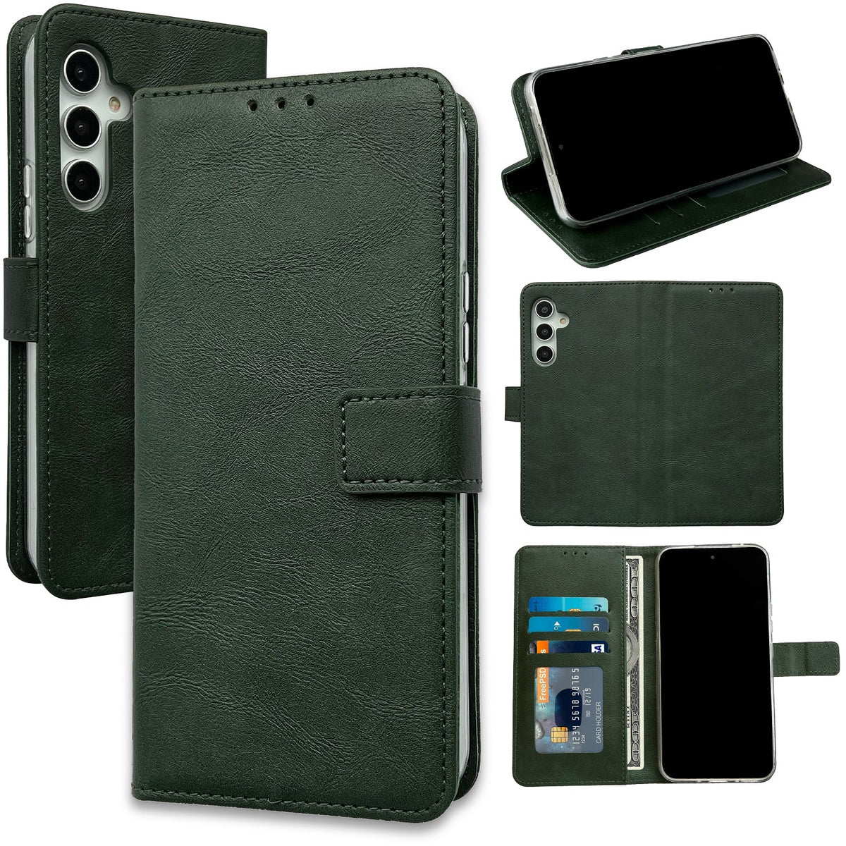 Samsung Galaxy A54 5G Hoesje - Groen - Bookcase
