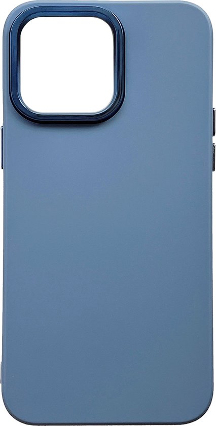 Apple iPhone 14 Pro Max Hoesje - Blauw - Siliconen Back Cover