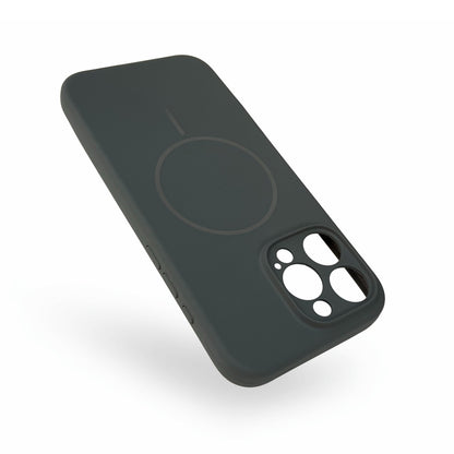 Apple iPhone 16 Pro Max Hülle - Grau - Liquid-Silikon-MagSafe-Backcover