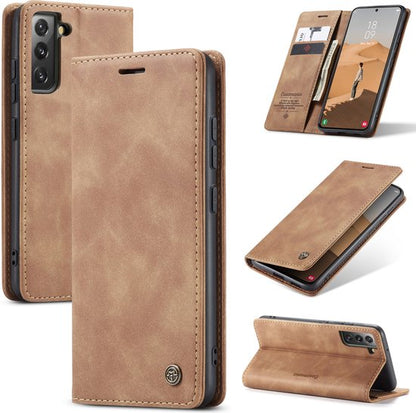 Samsung Galaxy S22 Plus Hoesje - Sienna Brown - Dunne Bookcase