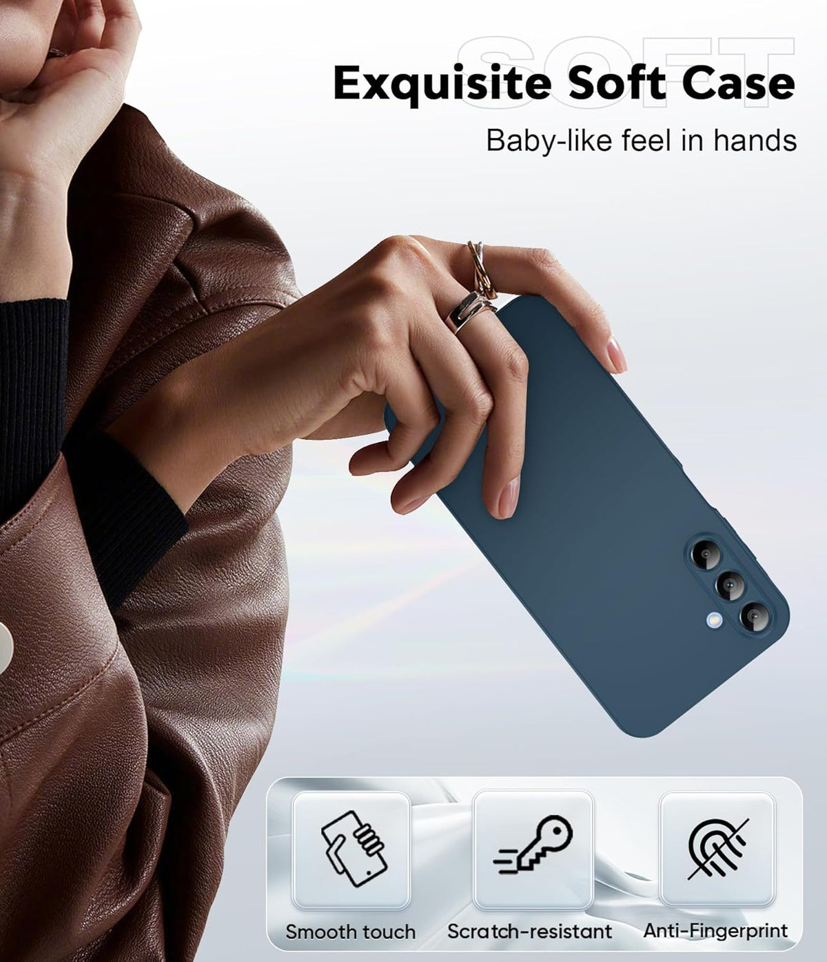 Samsung Galaxy A56 Case - Blue - Liquid Silicone Back Cover