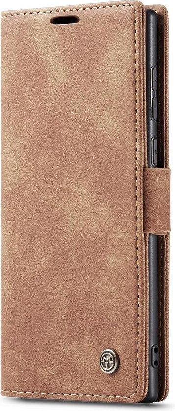 Samsung Galaxy Note20 Hoesje - Sienna Brown - Dunne Bookcase