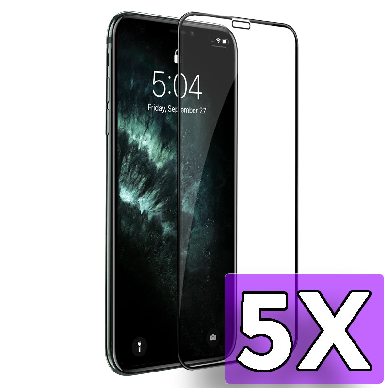 Apple iPhone 11 Pro / Xs / X/10 Screenprotector - Full Cover - 5 Stuks